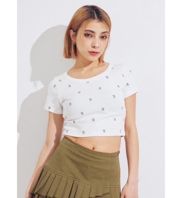 EVRIS「エンブロイダリーショートTシャツ」|Tシャツ・カットソー|