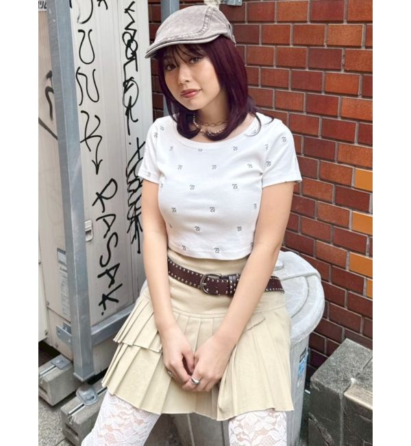 EVRIS「エンブロイダリーショートTシャツ」|Tシャツ・カットソー|