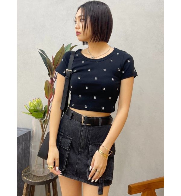 EVRIS「エンブロイダリーショートTシャツ」|Tシャツ・カットソー|