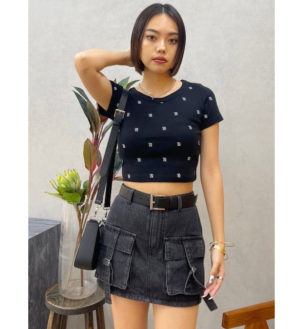 EVRIS「エンブロイダリーショートTシャツ」|Tシャツ・カットソー|