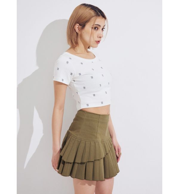 EVRIS「エンブロイダリーショートTシャツ」|Tシャツ・カットソー|