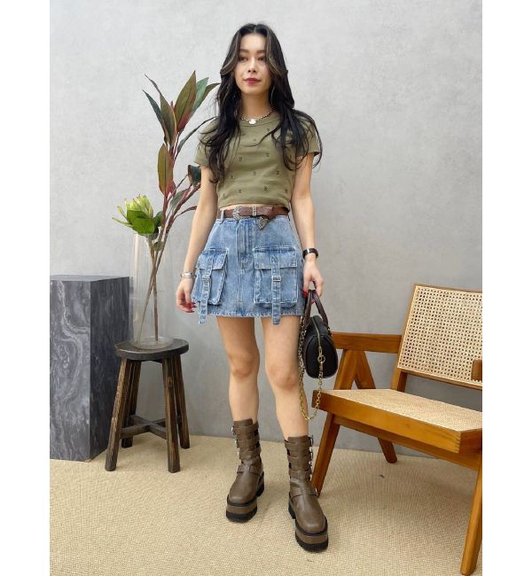 EVRIS「エンブロイダリーショートTシャツ」|Tシャツ・カットソー|