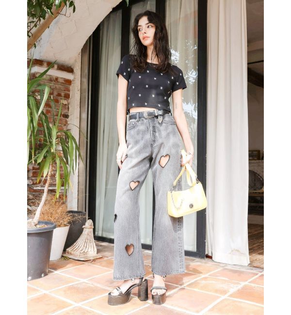 EVRIS「エンブロイダリーショートTシャツ」|Tシャツ・カットソー|