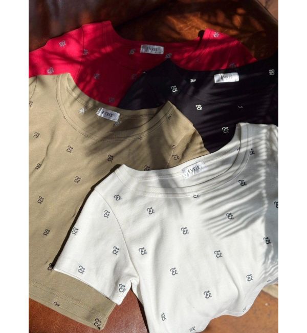 EVRIS「エンブロイダリーショートTシャツ」|Tシャツ・カットソー|