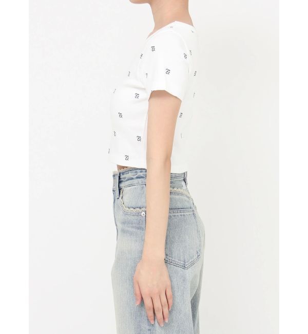 EVRIS「エンブロイダリーショートTシャツ」|Tシャツ・カットソー|