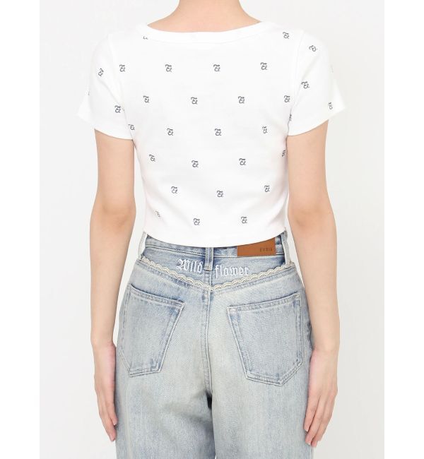 EVRIS「エンブロイダリーショートTシャツ」|Tシャツ・カットソー|