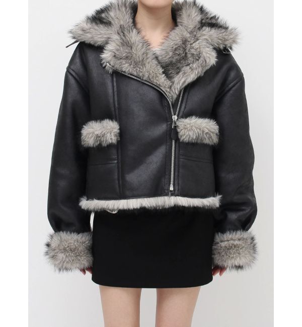 SNSでバズり中】リバーシブルフェイクファーブルゾン（EVRIS）｜ルミネ