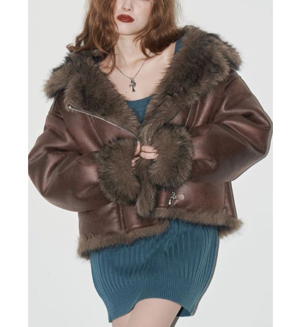 SNSでバズり中】リバーシブルフェイクファーブルゾン（EVRIS）｜ルミネ