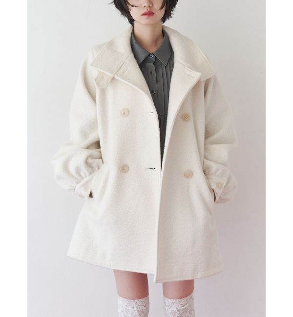 jouetie「Aラインミドルコート」|その他|アイボリー