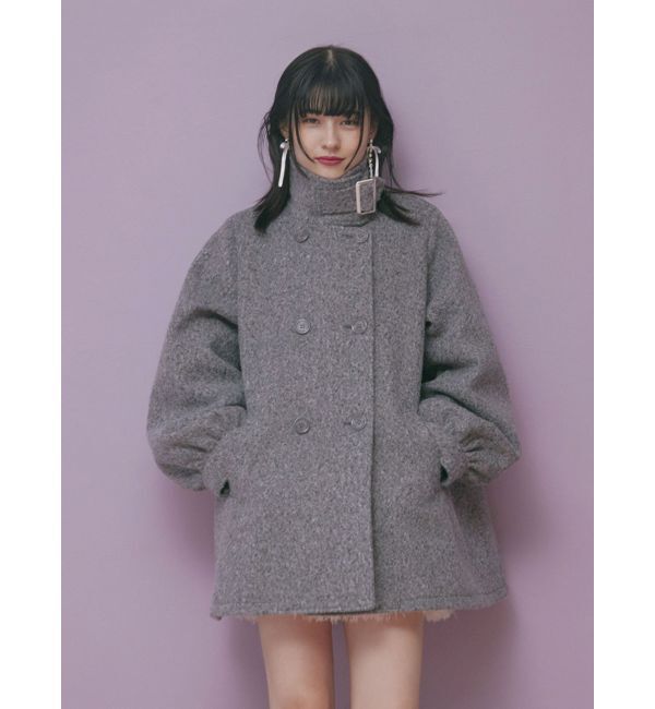 jouetie「Aラインミドルコート」|その他|グレー