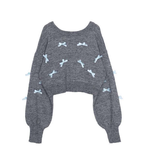 jouetie「2WAYリボンカーデ」|カーディガン|グレー