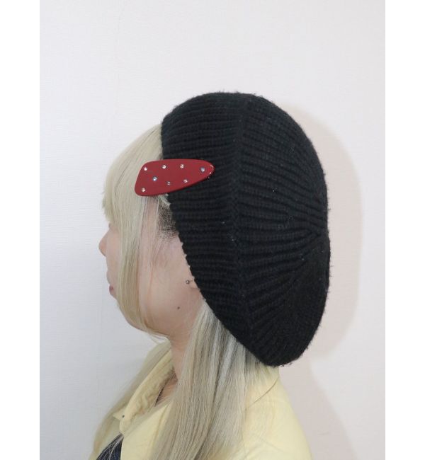 jouetie「カラーラインストーンクリップ」|その他|ボルドー