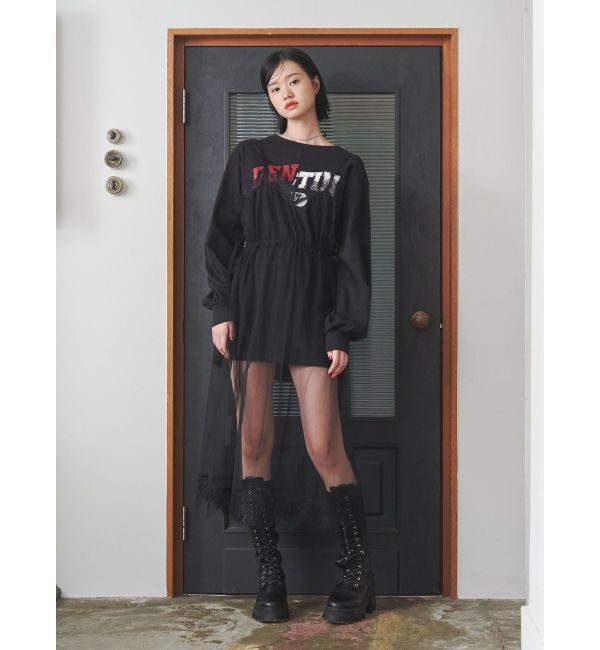 jouetie「チュールレイヤードロングワンピース」|ワンピース|