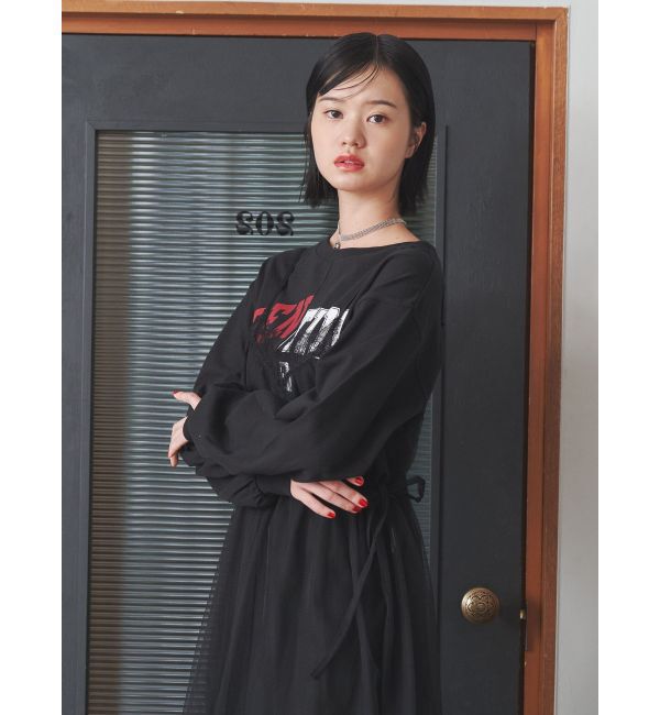 jouetie「チュールレイヤードロングワンピース」|ワンピース|