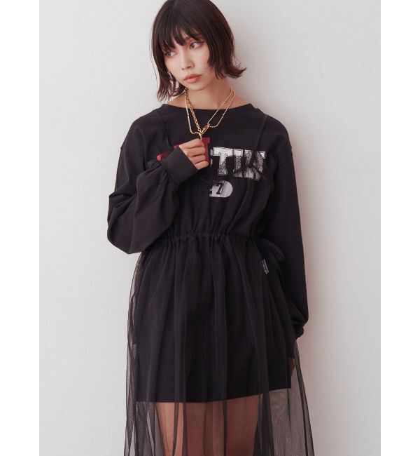 jouetie「チュールレイヤードロングワンピース」|ワンピース|