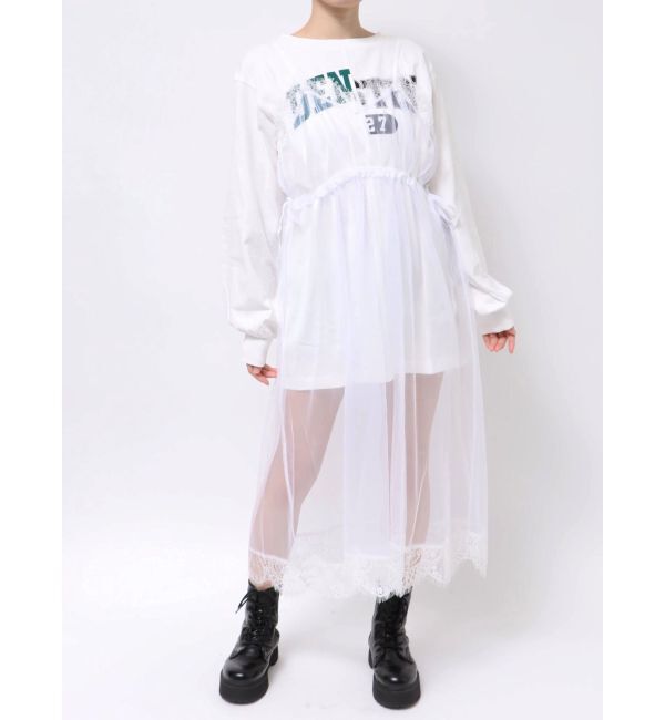 jouetie「チュールレイヤードロングワンピース」|ワンピース|