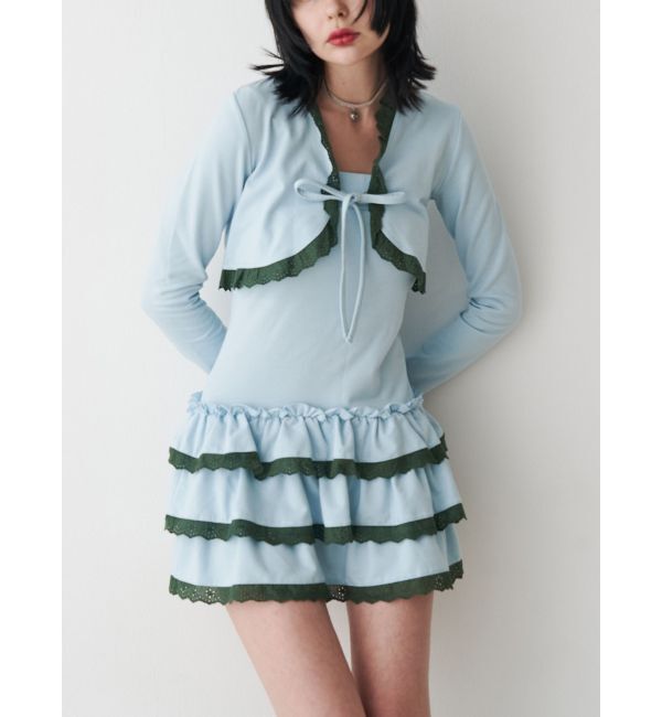 jouetie「ボレロセットフリルベアワンピース」|ワンピース|