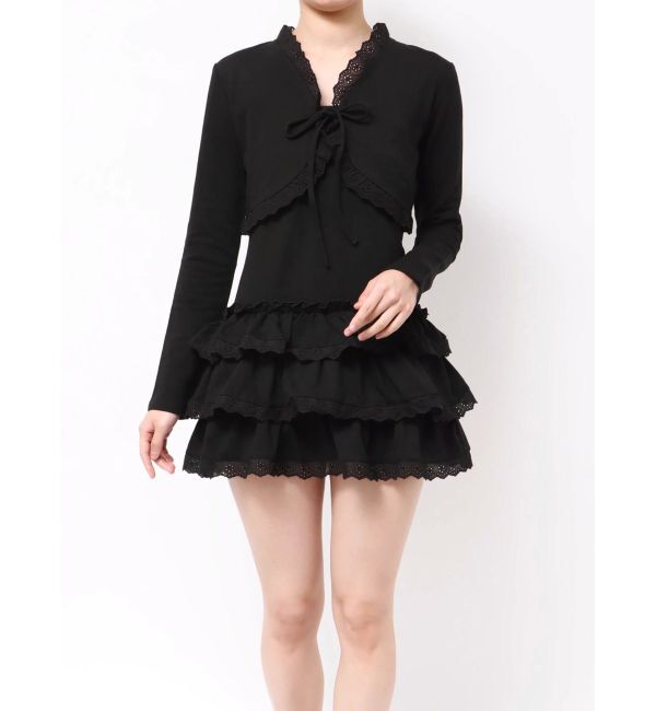 jouetie「ボレロセットフリルベアワンピース」|ワンピース|