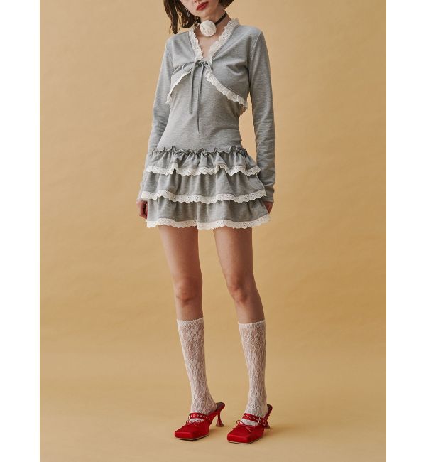jouetie「ボレロセットフリルベアワンピース」|ワンピース|