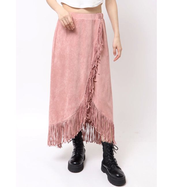 jouetie「フリンジスリットストレートスカート」|スカート|