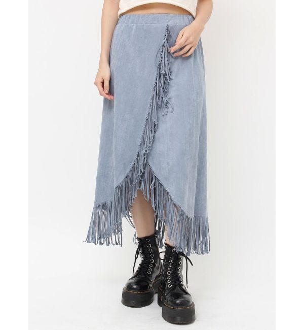 jouetie「フリンジスリットストレートスカート」|スカート|