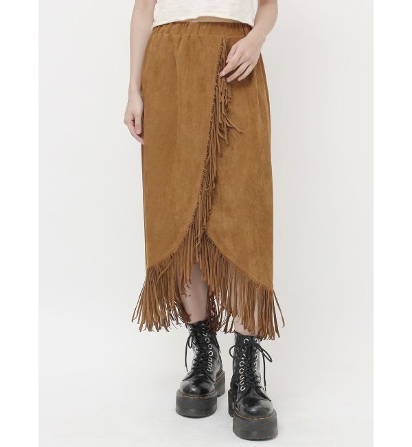 jouetie「フリンジスリットストレートスカート」|スカート|