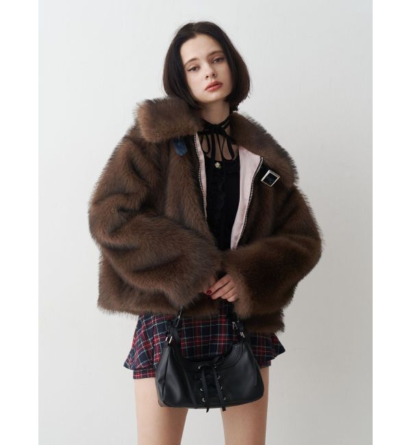 WEB限定】ベルトミドルファーコート（jouetie）｜ルミネのファッション