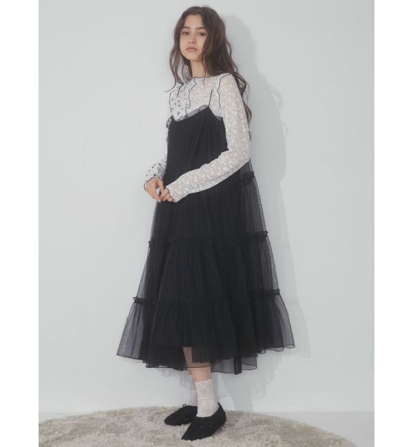 merry jenny「チュールサテンフラットシューズ」|その他|