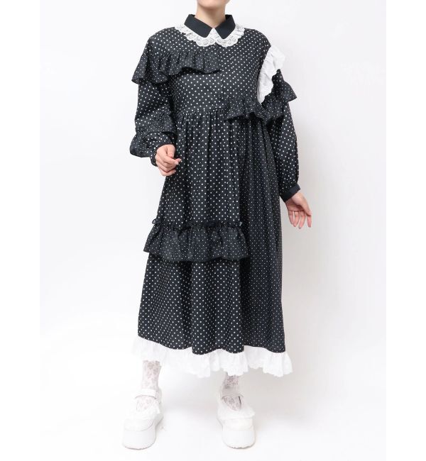 フリルドットデコレーションワンピース（merry jenny）｜ルミネの