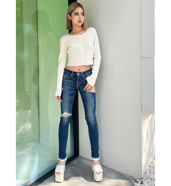 GYDA「ラメモールニットカーディガン」|カーディガン|