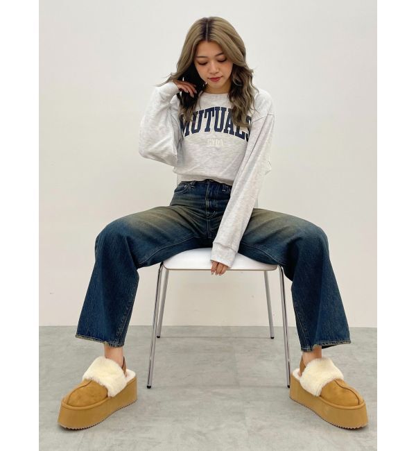 GYDA「ムートンライクプラットフォームスリッポン」|その他|