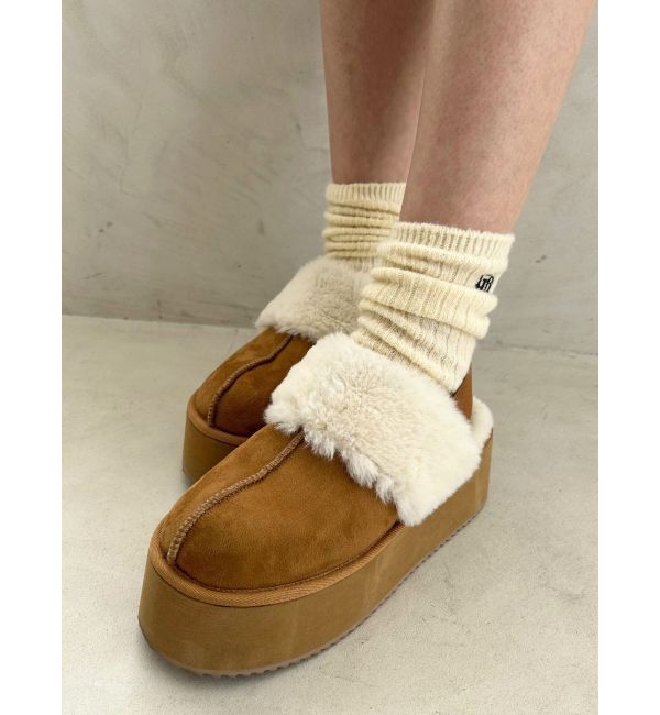 GYDA「ムートンライクプラットフォームスリッポン」|その他|