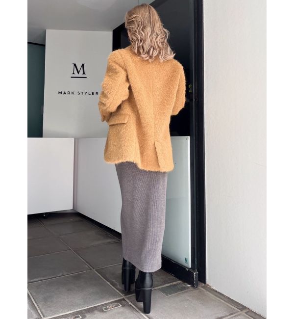 GYDA「シャギーシンプルジャケット」|テーラードジャケット|