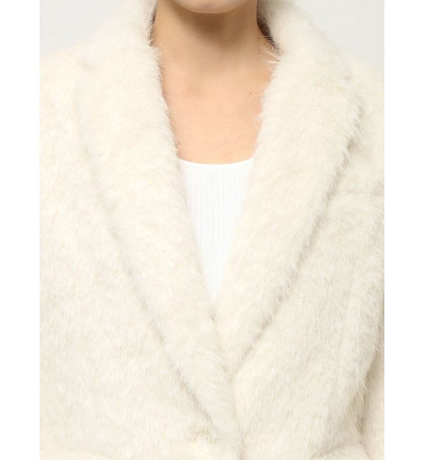 GYDA「シャギーシンプルジャケット」|テーラードジャケット|