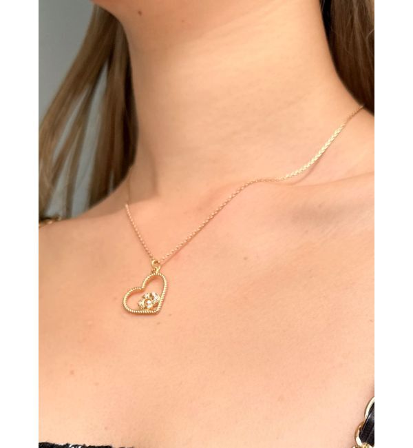 GYDA「JEYSUS GD ハートネックレス」|ネックレス|ゴールド