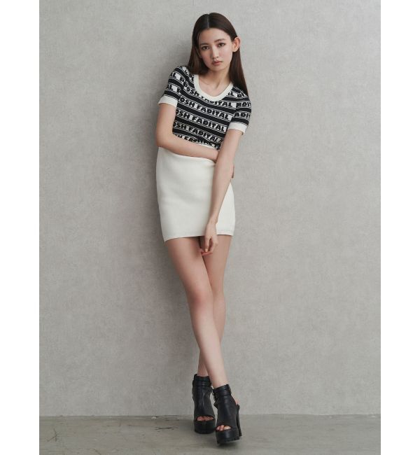 GYDA「POSH FADITAL borderニットワンピース」|ワンピース|