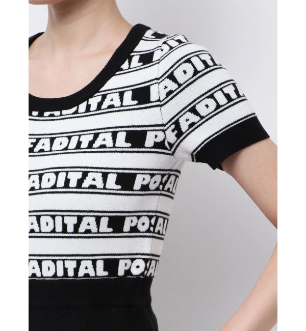 GYDA「POSH FADITAL borderニットワンピース」|ワンピース|