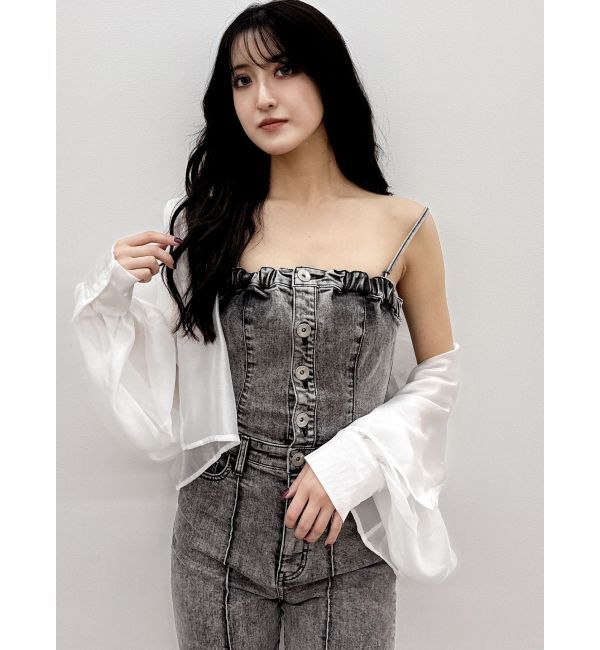 GYDA「SHEERショートシャツ」|シャツ・ブラウス|