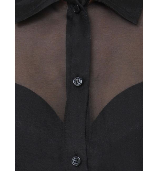 GYDA「SHEERショートシャツ」|シャツ・ブラウス|