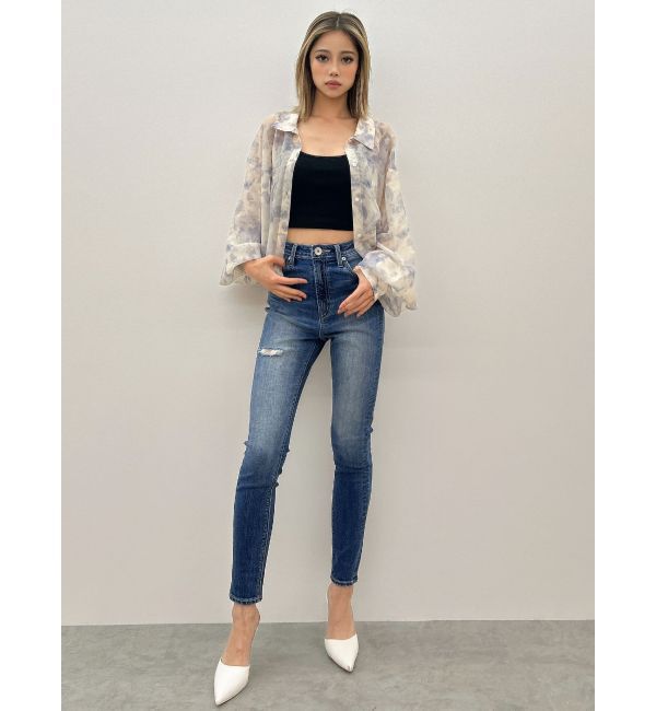 GYDA「SHEERショートシャツ」|シャツ・ブラウス|