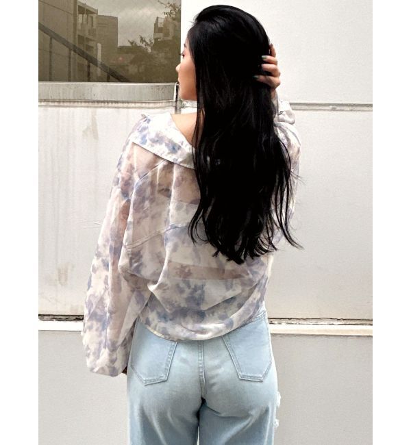 GYDA「SHEERショートシャツ」|シャツ・ブラウス|