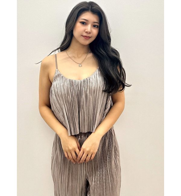 GYDA「サテンプリーツキャミビスチェ【SETUP着用可】」|キャミソール|