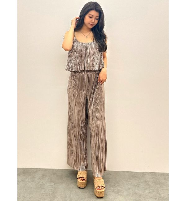 GYDA「サテンプリーツキャミビスチェ【SETUP着用可】」|キャミソール|