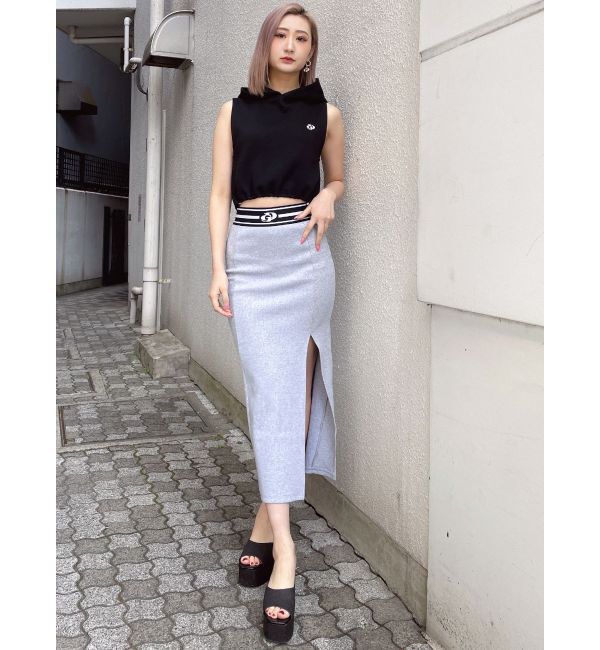 GYDA「GD JQ DEEPスリットLONGスカートライクショートパンツ」|スカート|