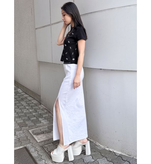 GYDA「GD JQ DEEPスリットLONGスカートライクショートパンツ」|スカート|