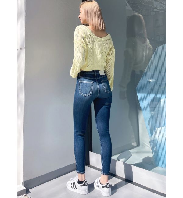 GYDA「ミドルウエストSHAPELYスキニーデニムパンツ」|デニム|