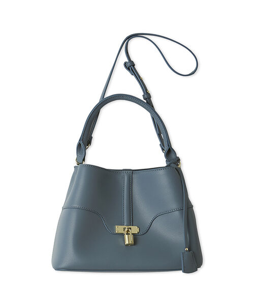 SNIDEL「パッドロックバッグ」|ハンドバッグ|BLU