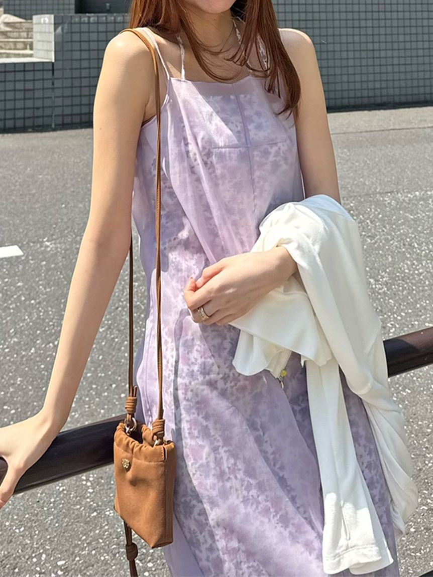 SNIDEL「レイヤードプリントキャミワンピース」|ワンピース|