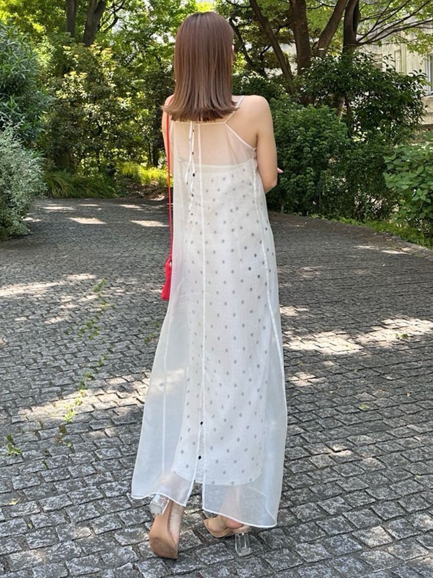 SNIDEL「レイヤードプリントキャミワンピース」|ワンピース|