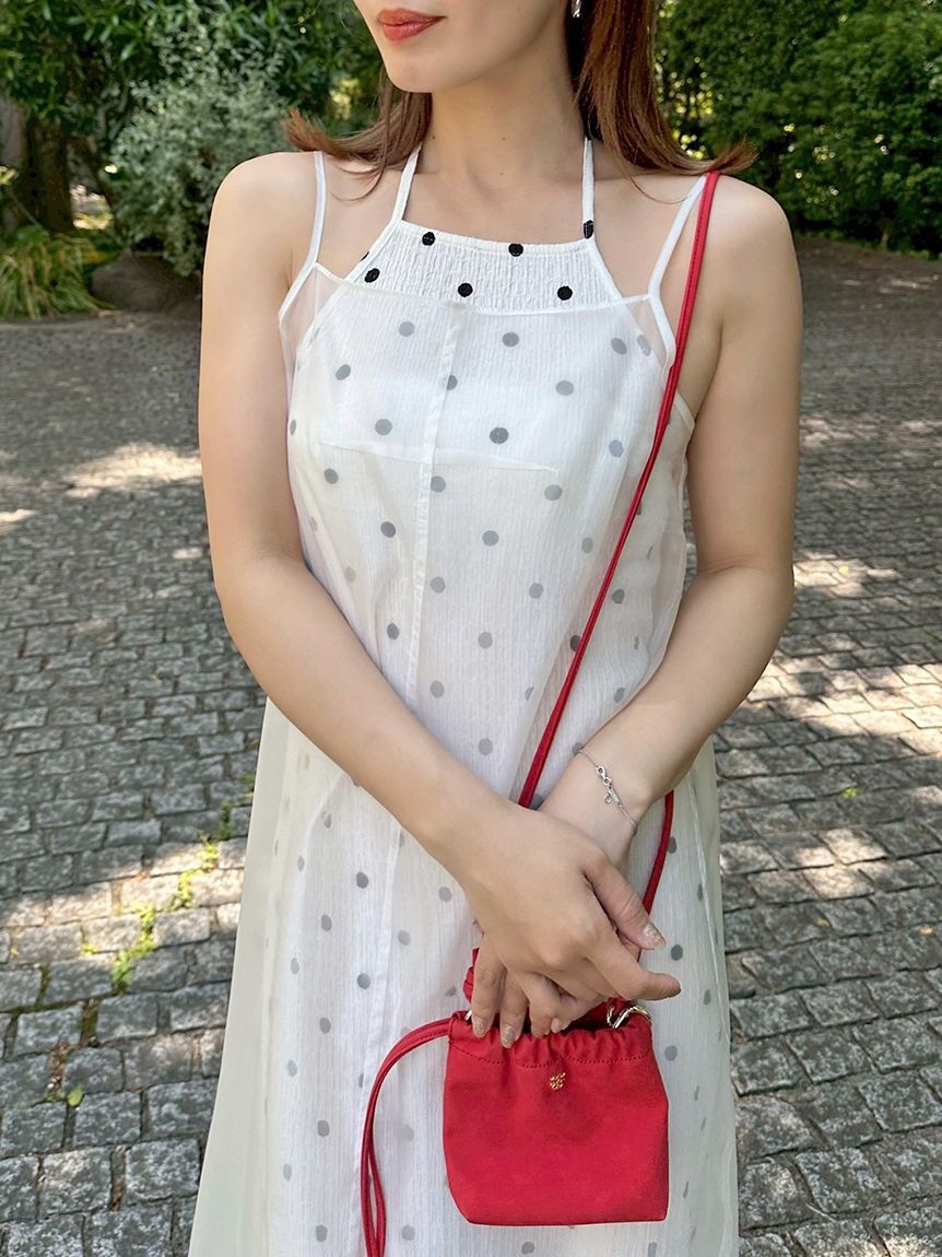 SNIDEL「レイヤードプリントキャミワンピース」|ワンピース|